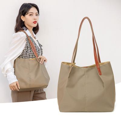 One Shoulder Casual Canvas Tote Bag Popular Bag Large Capacity Oxford Cloth Simple Women's Bag Portable
