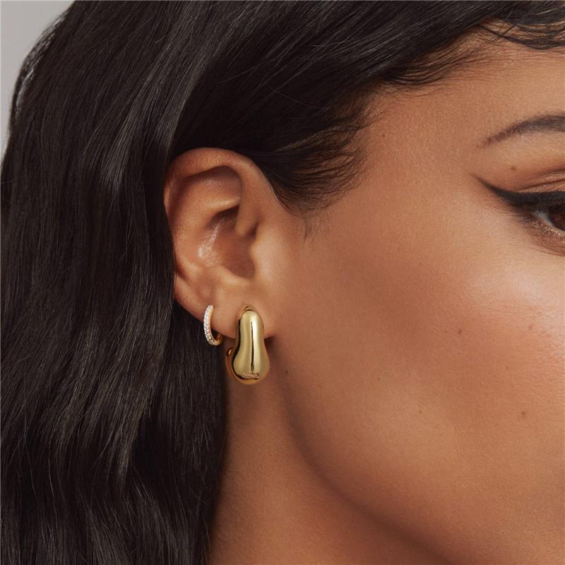 Irregular Geometrrings For Women Retro French Earrings Design Simple Temperament Senior Fashion Jewelry Gift