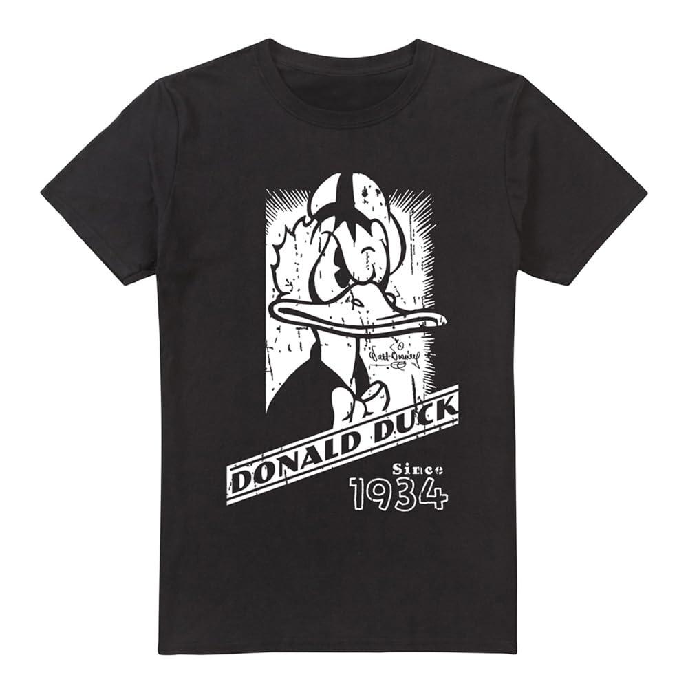 Disney Mens Donald Duck Mono Portrait T-Shirt
