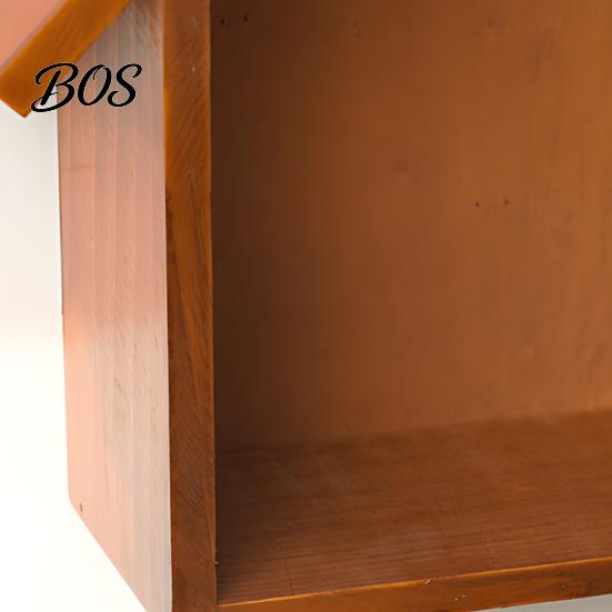 Wall Shelf Wood House Display Shelf, Mounted Decorative Floating Kids Room Small Toys Dolls Organizer for Entryway, Living Room, Nursery