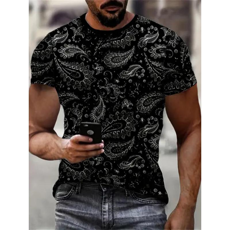 Fashion 3D Print Men Short Sleeve Round Neck T-Shirt Plus Size Tee Summer Casual Tshirts