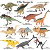 Realistic Mini Dinosaur Toy Set - T. Rex, Velociraptor, Triceratops, Mosasaurus, Ankylosaurus, Pterodactyl
