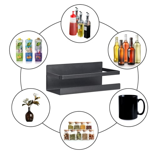 Magnetic Rack for Refrigerators, Kitchen Rack, Bathroom Rack, Spice Rack, Shelf, Magnetic Storage, Refrigerator Rack, Washing Machine Storage, Set of