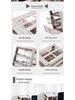 Gabinete de Armazenamento de Gavetas Multicamadas para Papel A4 Estilo Coreano para Mesa de Escritório/Documentos/Cosméticos