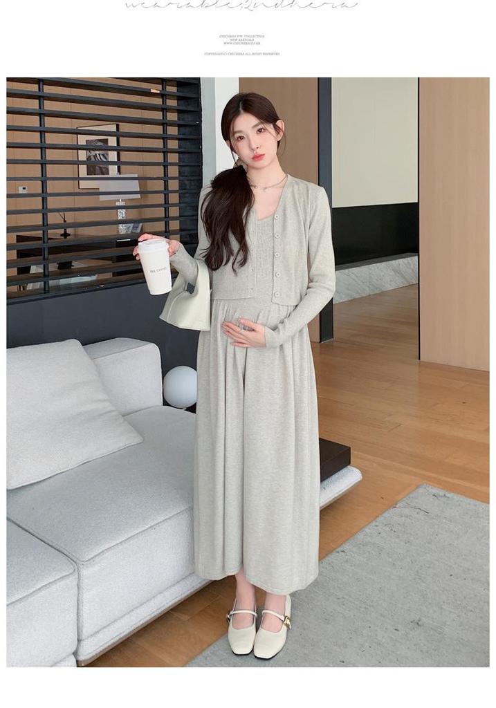 2026 Spring Knit Vest and Dress Two-Piece Set
