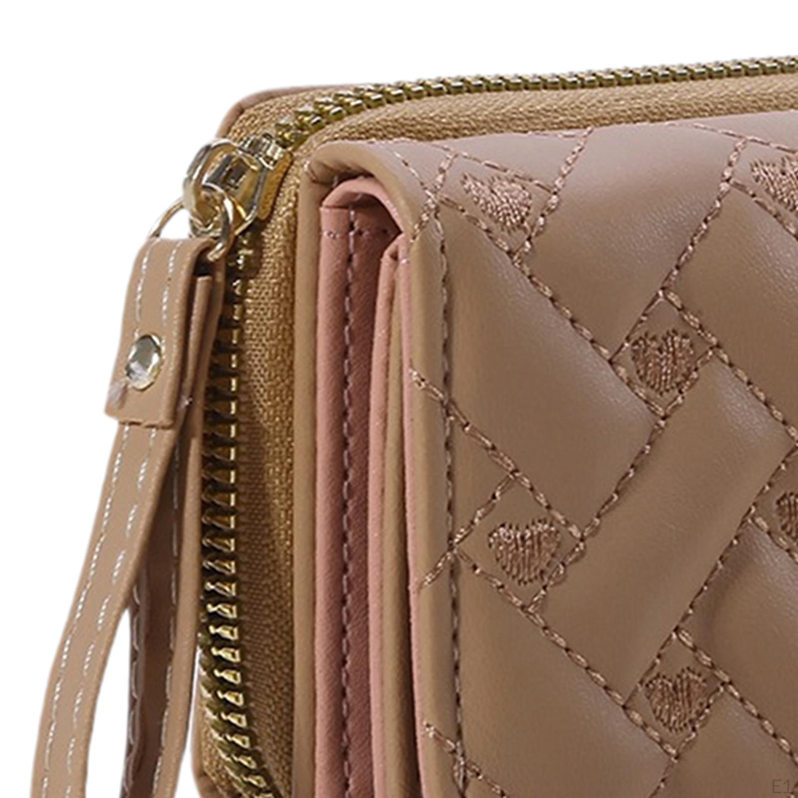 Маленький кошелек компактный портативный модный держатель для карт с вышивкой — фото 2