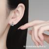 Moissanite Stud Earrings Women Sterling Geometric Irregular Drop INS Style 2025