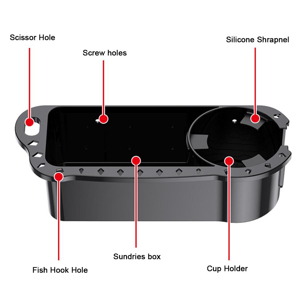 Organizér na úschovu lodí Držák rybářského náčiní Námořní držák nápojů Námořní úložný vozík Box pro loď Kajak Ponton Basová loď Jonova loď