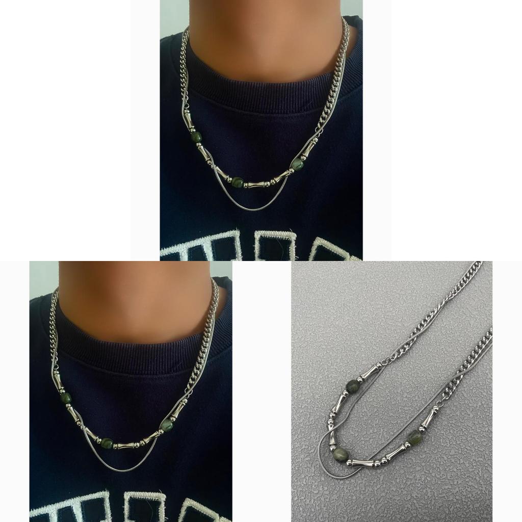 Modern Stainless Steel Pendant Necklace For Men And Women With Unique Handmade Craft