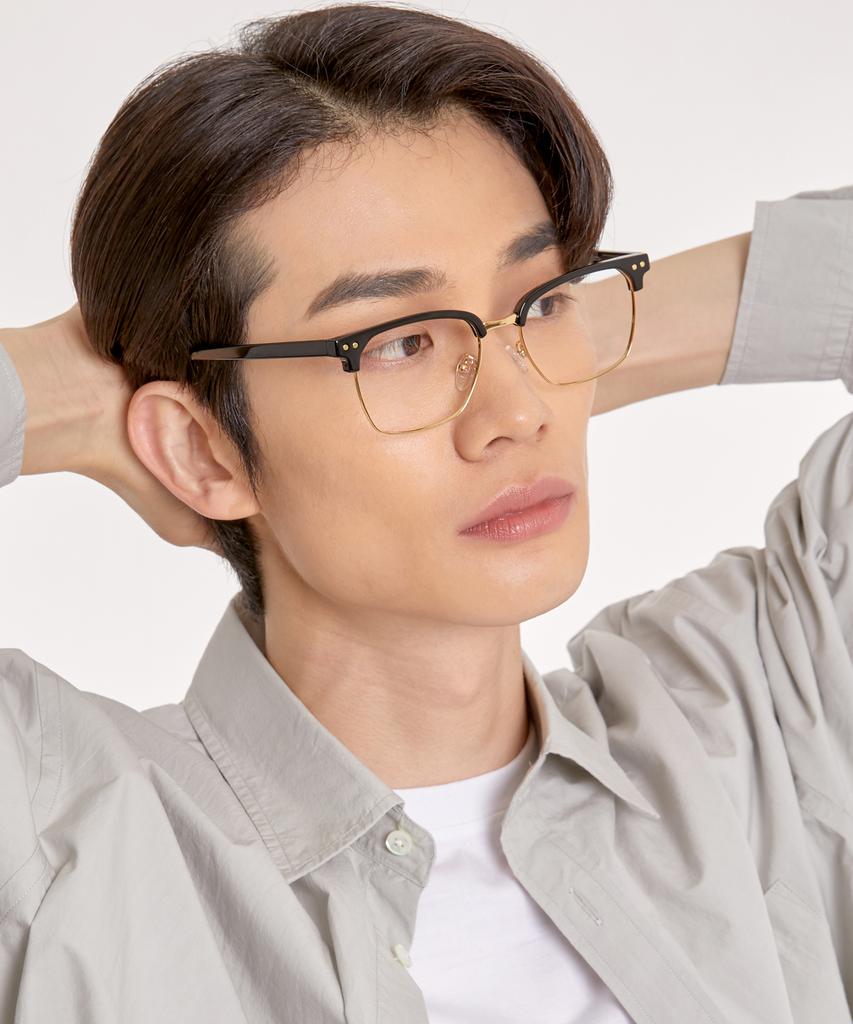 Eseubika Blake-C01 Blue Light Browline Glasses