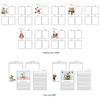 Monolike A5 Happy and Lucky Diary Set - Lunchtime - Includes annual, monthly, and weekly plans, a scheduler, and an illustrated diary.