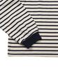 EXCONTAINER Loose Fit Striped Long Sleeve (Ivory/Navy)