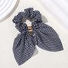 4Pcs Metal Buckle Rope Fabric Headwear Sweet Rubber Band 2026 New Retro and Fashionable Bow Tie Headband and Headband