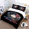 Baseball and American-themed Glove Print Bedding Set 1 Duvet Cover 2 Pillowcases for Adult and Children Luxury Gift Full Size