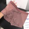 Men Boxer Underwear Mid-rise Tight Cut High Elasticity Shorts Briefs Seamless See-through Solid Color U-Convex Panties