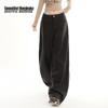 BEAUTIFUL WARDROBE Women's Textured High-Waist Wide-Leg Casual Pants