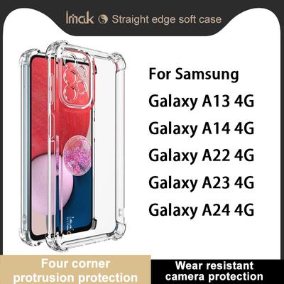 For Samsung Galaxy A13 A14 A22 A23 A24 4G 5G Phone Case IMAK UX-4 Shock-resistant Soft Case