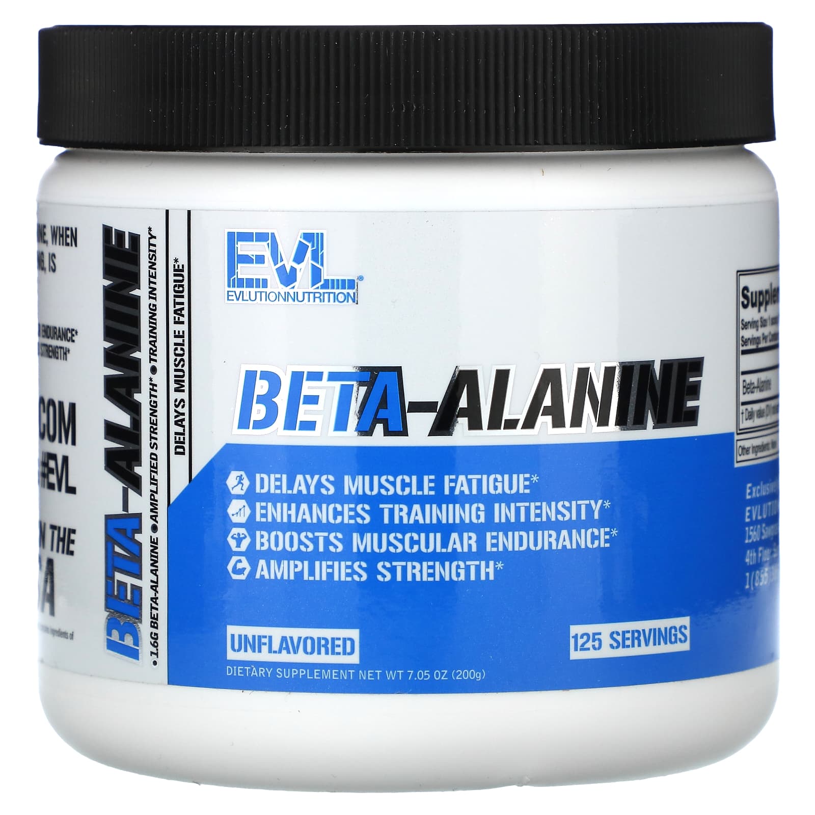 

EVLution Nutrition, Beta-Alanine, Unflavored, 7.05 oz (200 g)