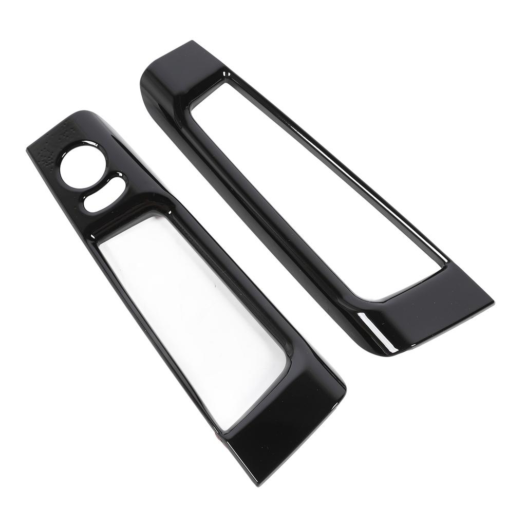 Interior Door Storage Organizer Cover Trims Inner Door Storage Box Frame Trim For Abarth 595 LHD 2007‑2024 Glossy Black