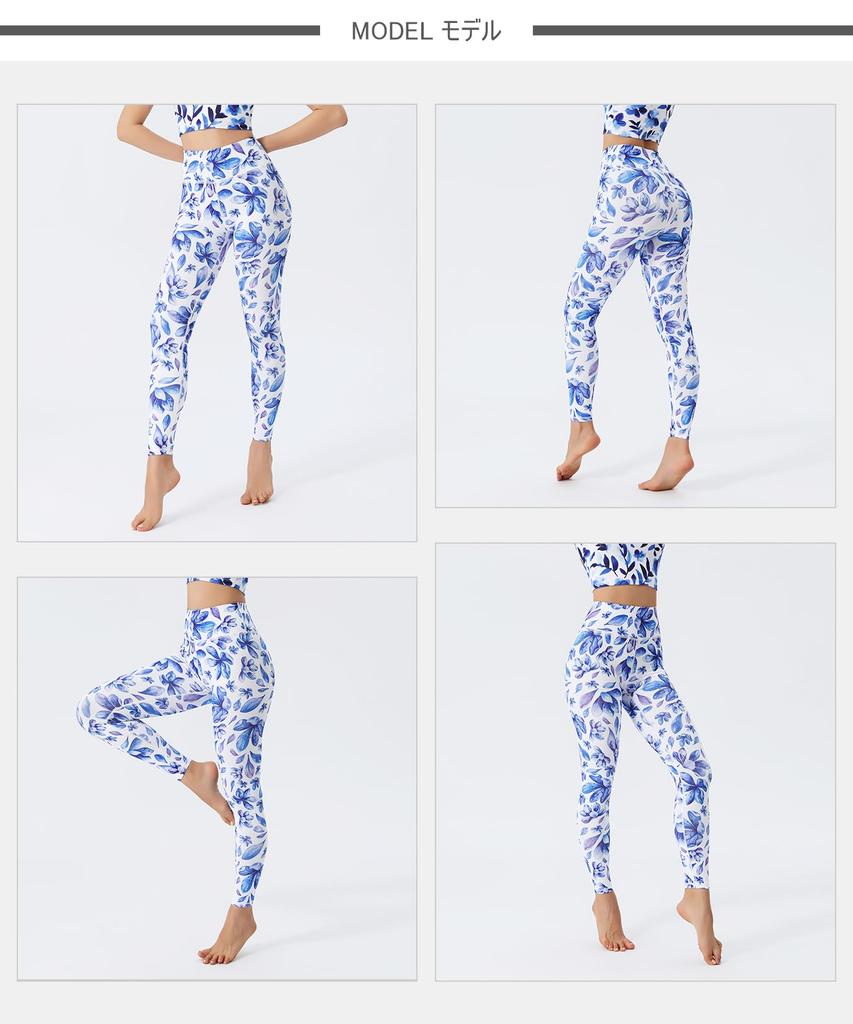 ASHLEY FIT Yoga Cropped Sports Perfect for Hot and Floral Print Women's Leggings, Moisture-Wicking, Quick-Drying, Stretchy, Length, High-Waisted,
