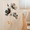3D Lotus Background Decor Decals Retro Aesthetic Wallpaper Flower Wall Stickers  Bedroom