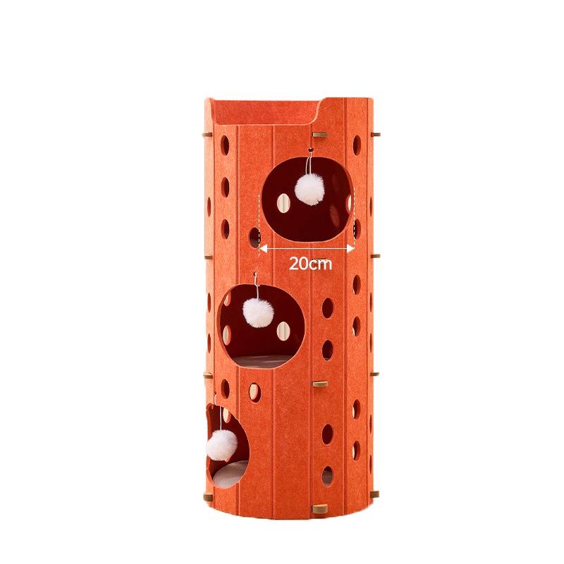 Cat Tree: Multi-layer Nest & Enclosed Bed - Durable, Scratch-Resistant, All-Season, Multi-Cat Home