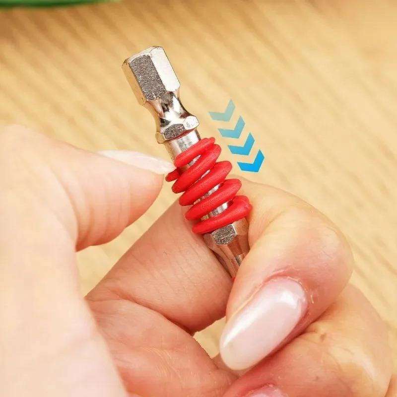 Magnetic Anti Slip High Hardness Screwdriver Bit Set With Multiple Sizes And Storage Case Perfect For Home Repair Woodworking