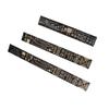 Multifunctional Gold Plated Ruler, 3 Pieces 6.3 or 7.87 or 10.23 Inch, Electronic Protractor, IC Wire Pitch, Resistance, PCB Measuring Gauge