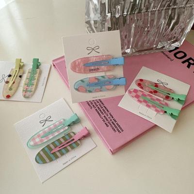 1 Paire de pinces à cheveux cassées pour femmes, pinces à cheveux polyvalentes fraîches et mignonnes, sans traces sans abîmer les cheveux, accessoires pour cheveux