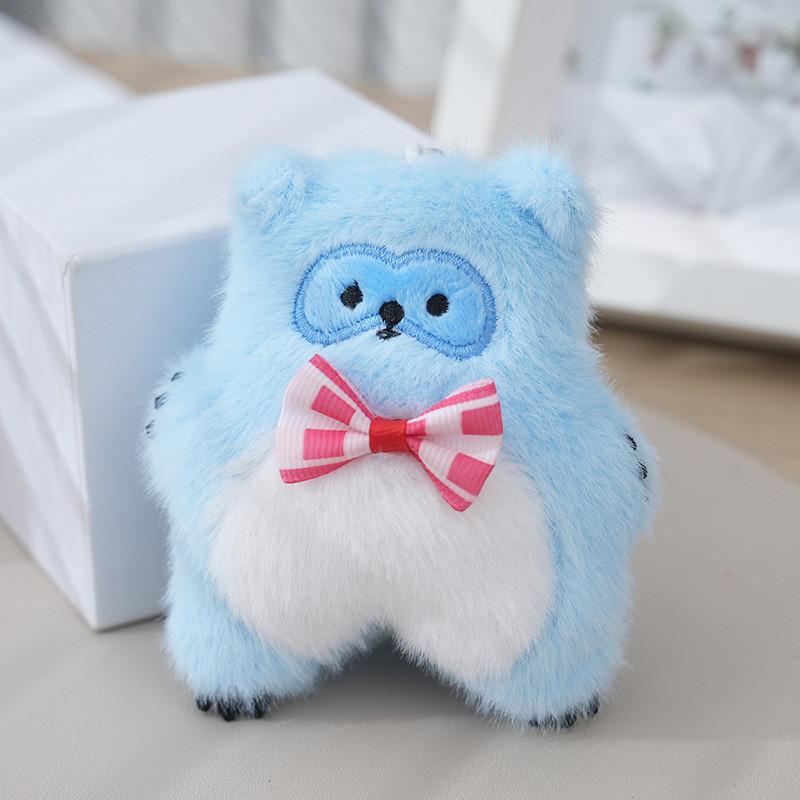 Keychain Delightful Plush For Students Cute Creative Gifts In Soft Pink Blue And Gray Colors