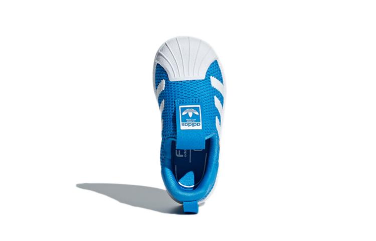 Adidas Originals Superstar Collection 360 I Breathable Low top Toddler Shoes Blue White Infant And Toddler B37252
