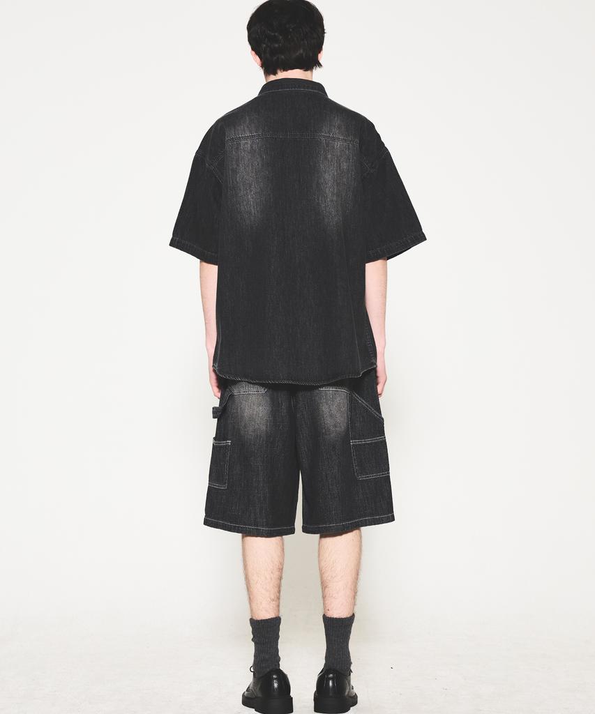 Eonoideu Utility Bermuda Carpenter Denim Shorts Lq7Du476_Black