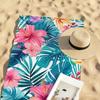 Toalla con Diseño de Hibisco Tropical y Palmeras Secado Rápido Toallas de Playa Son Adecuadas Para Piscinas Camping Yoga y el Gimnasio