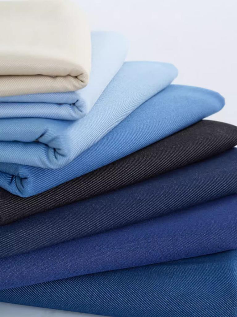 Pure Cotton Denim Fabric By The Meter for Skirts Coats Sewing Fashion Plain Thick Style Jeans Cloth  Non fading 500g/m