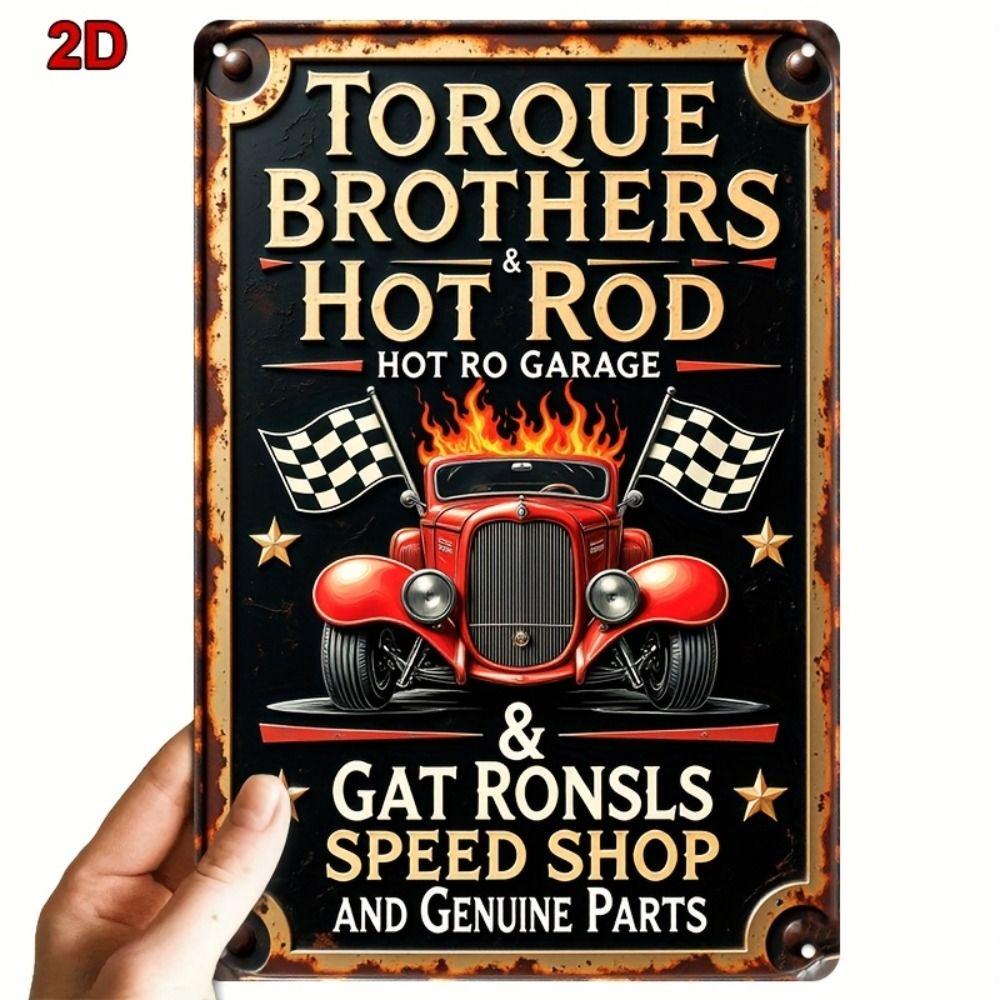 

Vintage Metal Wall Plaque for Cafe Bar Warehouse Decor