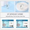 Free Size Ring For Women S925 Silver Original Blue Eyes Dragon Bee Shell Cherry Adjustable Rings Clover Chain Open Ring Jewelry