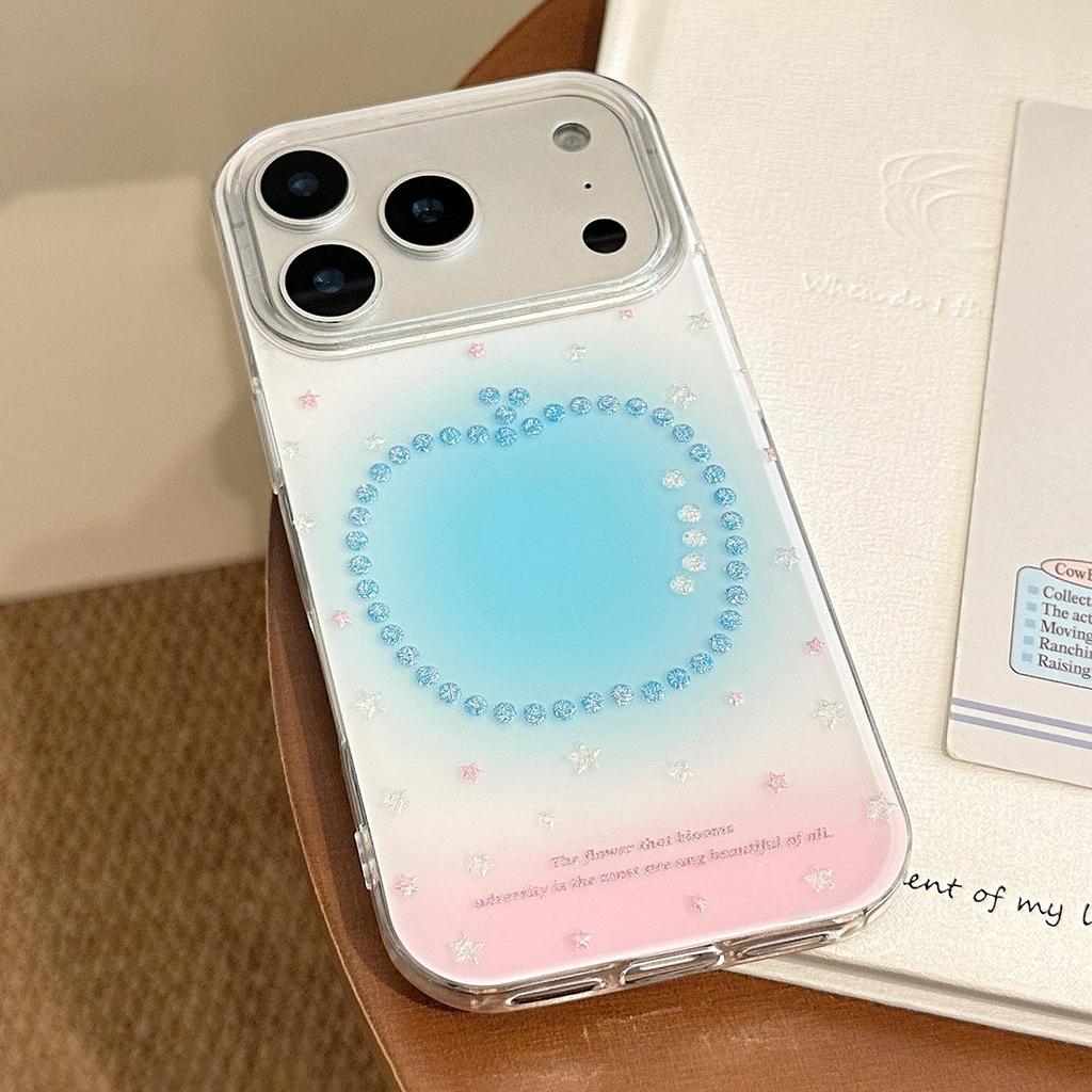 Glitter Gradient Powder Blue iPhone Case for iPhone 17 and iPhone 17 Pro Max