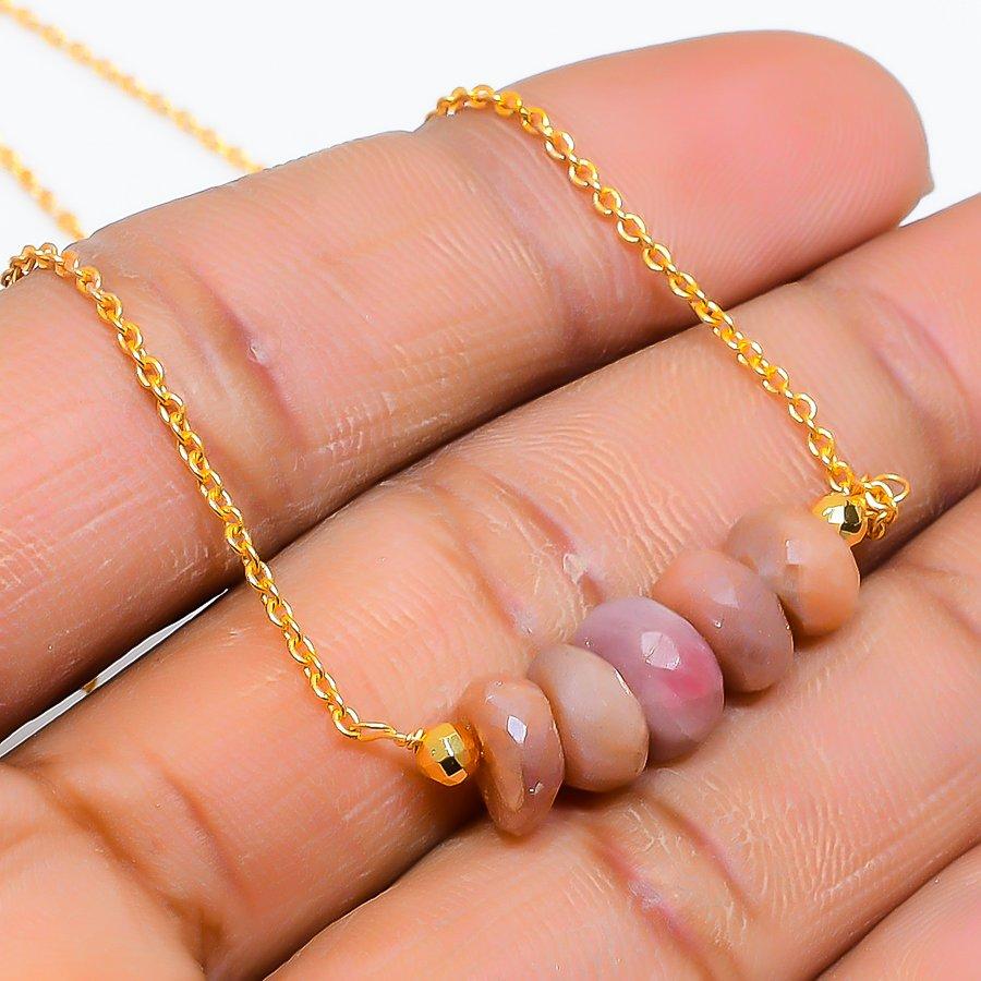 

Sunstone Gemstone Handmade 925 Sterling Silver Jewelry Necklace 20 GK-5072