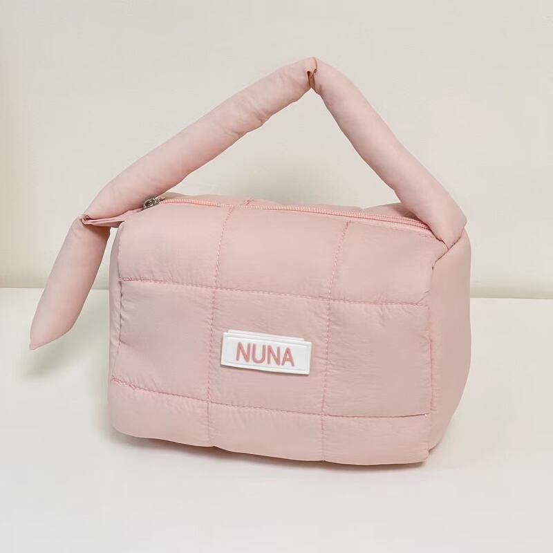 Velvet Puff Portable Cosmetic Bag