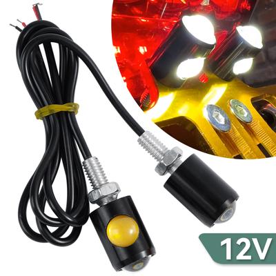 Motorrad-Signalleuchte LED-Nummernschildbeleuchtung Eagle Eye-Anzeigelampe Rücklichtbirne 12V Auto Motorrad Universal