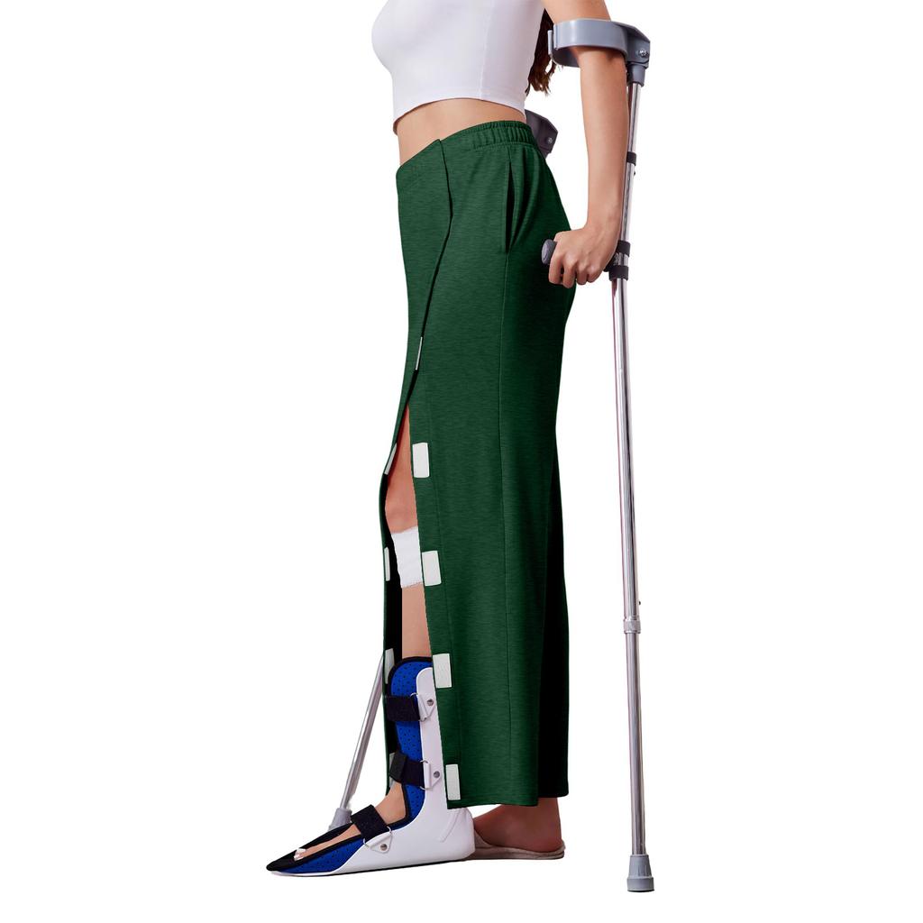Damen - Auswärtshose mit Seitentaschen für Hüfte, Knie und Bein, leicht zugänglich, Sportliche Hose