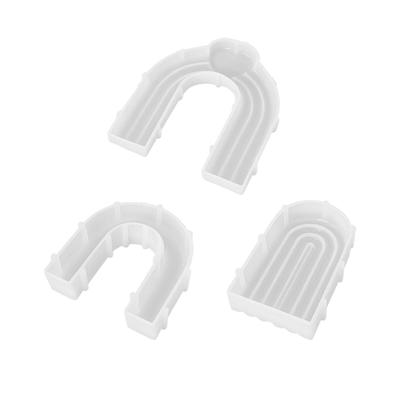 U Shaped Rainbow Crystals Arch Bridge Silicone Mould for Candle Melts Aromatherapys Decoration Crafting