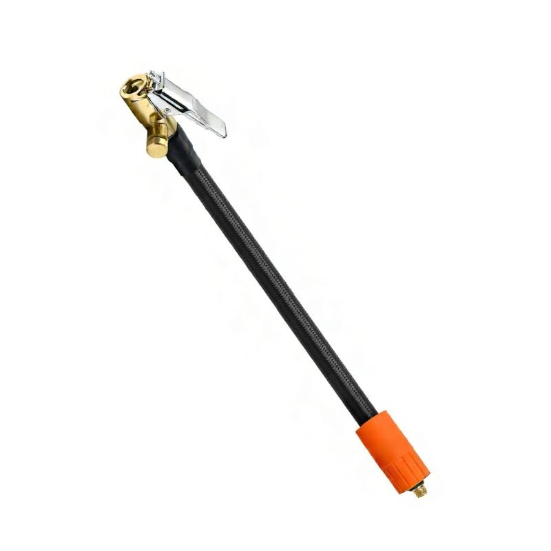 16cm-100cm Air Pumps Hose Connector with Locking Air Chuck Standard Tire Valves Fine Thread Tire Inflator Hose Adapter