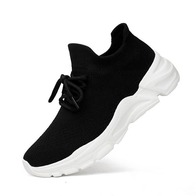 

Спортивная обувь оверсайз для женщин Размеры 35-44 Женская удобная и модная обувь для мам Летняя сетчатая дышащая одинарная обувь 44 чёрный