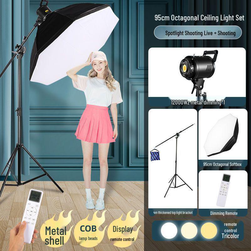 Zheyu Bright Spherical Fill Light for Indoor Live Streaming and Photography