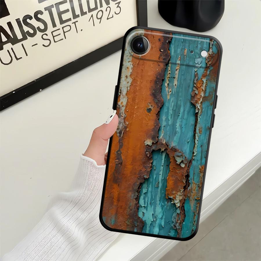 Funda Phone Cover Case for iPhone 13 Mini 12 7 8 14 17Air 15 Plus 11 X XS XR 17 16 Pro Max SE Retro Rust
