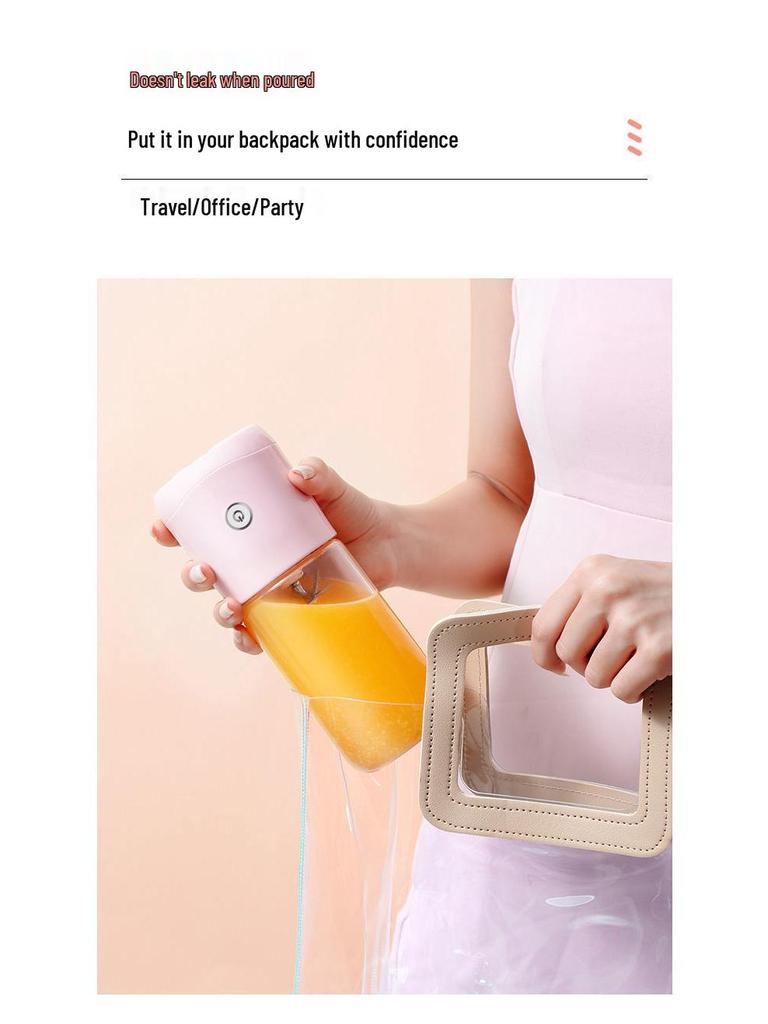 Tragbarer Multifunktionaler Elektrischer Entsafterbecher - Ideal für Studentenwohnheime und Reisen