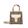Pepper 17 Classic Monogram Snake Print Handle Canvas And Leather Music Score Bag Women Handbag Khaki C7227-IMOTV