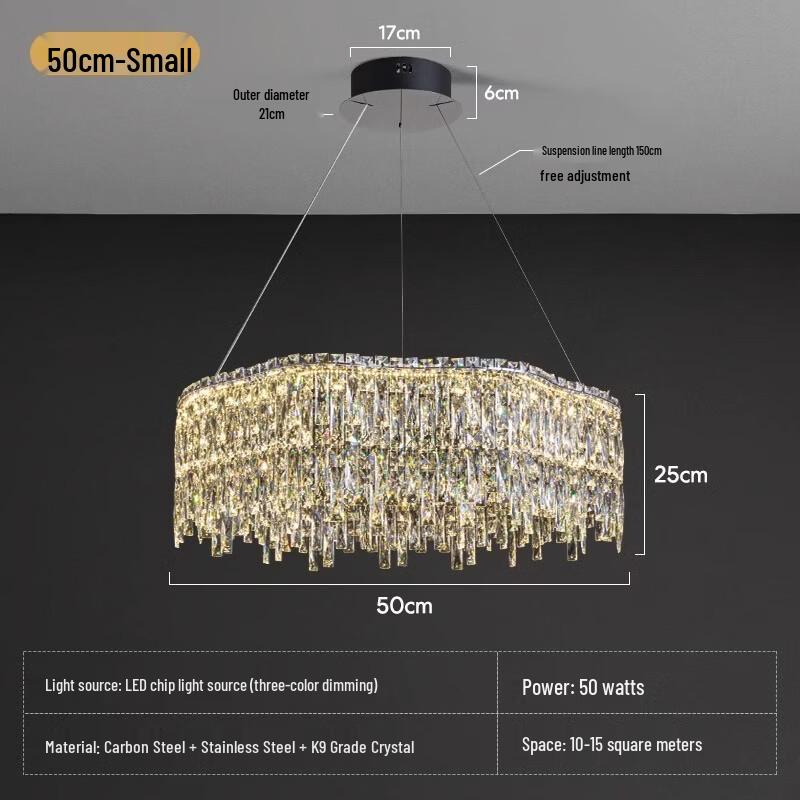 Smart Light Luxury Round Chandelier
