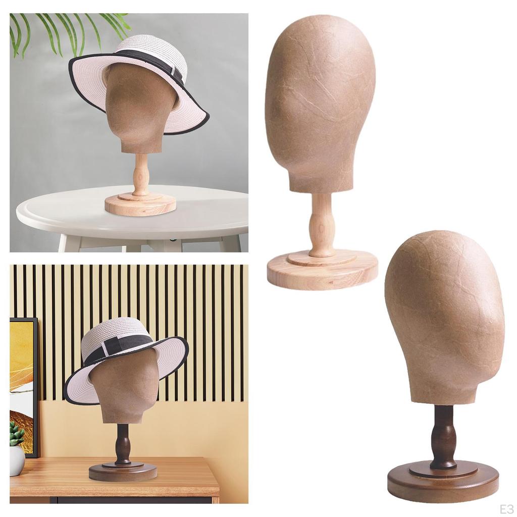 Mannequin Head Hat Holder Display Wig Stand for Caps Headdress Hats